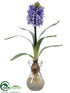 Silk Plants Direct Hyacinth - Lavender - Pack of 6