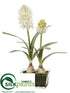 Silk Plants Direct Hyacinth - White - Pack of 6