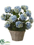 Silk Plants Direct Hydrangea - Blue Green - Pack of 1