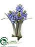 Silk Plants Direct Hyacinth - Blue - Pack of 4