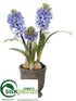 Silk Plants Direct Hyacinth - Blue - Pack of 4