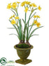 Silk Plants Direct Narcissus - Yellow - Pack of 2