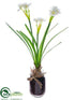 Silk Plants Direct Narcissus - White - Pack of 6