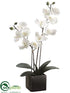 Silk Plants Direct Phalaenopsis Orchid Plant - Cream Yellow - Pack of 6