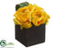 Silk Plants Direct Ranunculus - Yellow - Pack of 12