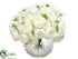 Silk Plants Direct Ranunculus - White - Pack of 4