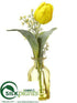 Silk Plants Direct Tulip - Yellow - Pack of 6