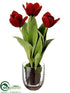 Silk Plants Direct Tulip - Red - Pack of 2