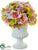 Rose, Hydrangea - Peach Green - Pack of 4