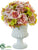 Rose, Hydrangea - Peach Green - Pack of 4