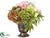 Peony, Hydrangea, Sedum Arrangement - Green Pink - Pack of 1