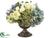 Rose, Hydrangea, Sedum Arrangement - Blue Cream - Pack of 1