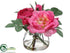 Silk Plants Direct Ranunculus, Rose - Fuchsia Two Tone - Pack of 12