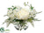 Peony, Blossom, Fern - White - Pack of 2