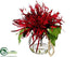 Silk Plants Direct Spider Mum - Burgundy - Pack of 6