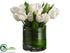 Silk Plants Direct Tulip - White - Pack of 2