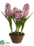 Silk Plants Direct Hyacinth - Lavender - Pack of 4