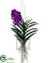 Silk Plants Direct Vanda Orchid Hanging Plant - Violet - Pack of 1