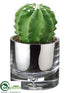 Silk Plants Direct Barrel Cactus - Green - Pack of 4