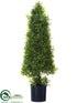 Silk Plants Direct Boxwood Cone Topiary - Green - Pack of 1