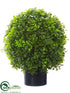 Silk Plants Direct Boxwood Ball Topiary - Green - Pack of 1