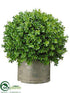 Silk Plants Direct Boxwood Ball Topiary - Green - Pack of 1