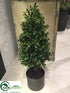 Silk Plants Direct Boxwood Cone Topiary - Green - Pack of 1