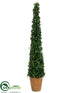 Silk Plants Direct Ivy Cone Topiary - Green - Pack of 2