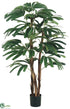 Silk Plants Direct Rhapis Palm Tree - Green Two Tone - Pack of 2