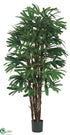 Silk Plants Direct Rhapis Palm Tree - Green Two Tone - Pack of 2