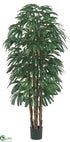 Silk Plants Direct Rhapis Palm Tree - Green Two Tone - Pack of 2