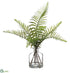 Silk Plants Direct Sword Fern - Green - Pack of 6