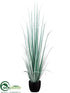 Silk Plants Direct Reed Grass - Green Frosted - Pack of 2