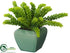 Silk Plants Direct Donkey Tail Plant - Green Gray - Pack of 4