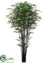 Silk Plants Direct Black Bamboo Tree - Green - Pack of 2