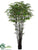 Black Bamboo Tree - Green Two Tone - Pack of 2