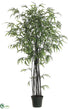 Silk Plants Direct Black Bamboo Tree - Black - Pack of 2