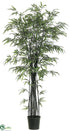 Silk Plants Direct Black Bamboo Tree - Black - Pack of 2