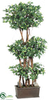 Silk Plants Direct Ficus Tree - Green - Pack of 1