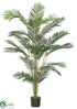 Silk Plants Direct Areca Palm Tree - Green - Pack of 2