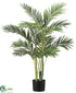 Silk Plants Direct Areca Palm Tree - Green - Pack of 2