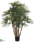 Silk Plants Direct Rhapis Palm Tree - Green - Pack of 2