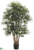 Silk Plants Direct Rhapis Palm Tree - Green - Pack of 2