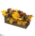 Silk Plants Direct Pumpkin, Rose Hip, Pine Cone - Orange Rust - Pack of 6