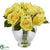 Silk Plants Direct Rose Artificial Floral Arrangement - Yellow - Pack of 1