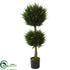 Silk Plants Direct Double Ball Cypress Topiary - Pack of 1