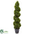 Silk Plants Direct Boxwood Spiral Topiary - Pack of 1