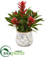 Silk Plants Direct Bromeliad Artificial Plant - Red - Pack of 1