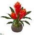 Silk Plants Direct Triple Bromeliad Artificial Plant - Pack of 1