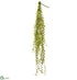 Silk Plants Direct Button Fern Leaf Hanging Bush - Green - Pack of 12